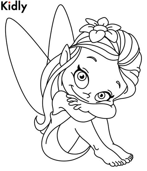 Cartoon Fairies Coloring Pages At Free Printable