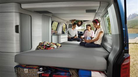 Selbstbauanregung heckauszug fur vw t5 t6 california multivan. Bett - Bed Schlaf-Sitz-Rückbank VW "Hotel"-California ...