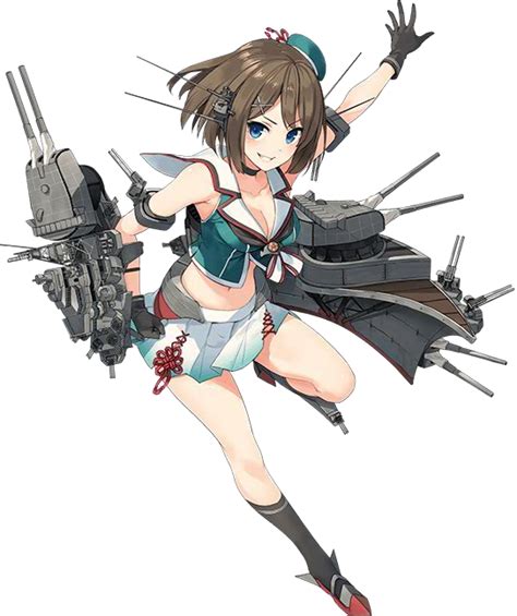 Safebooru Blue Eyes Breasts Brown Hair Cannon Choker Cleavage Gloves Hat Kantai Collection