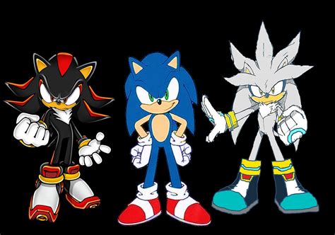 Sonic Shadow And Silver The Three Hedgehogs Sonic Shadow And Silver Fan Art Fanpop