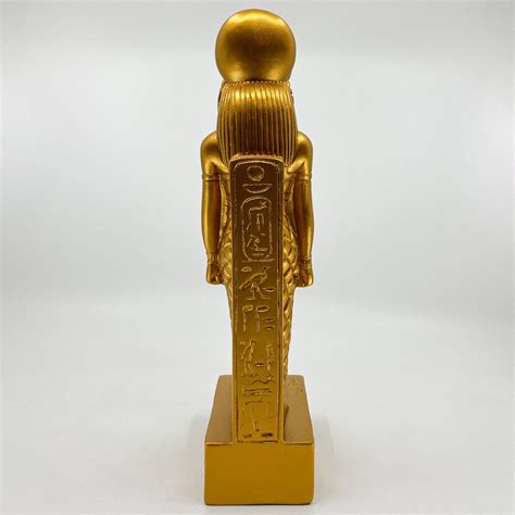 The Golden Sekhmet Healing Statue Made With Stone And Coated Etsy