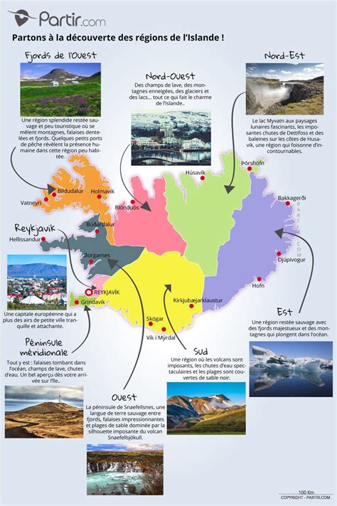 8 Régions Touristiques Carte Islande Voyage Islande Voyage En Islande