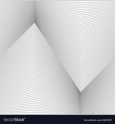 Abstract Monochrome Line Pattern Background Vector Image