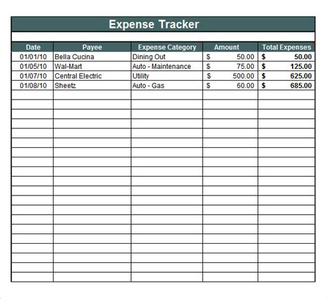 8 Sample Expense Tracking Templates To Download Sample Templates
