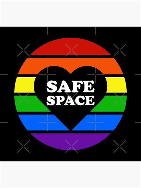 LGBTQ Sign Safe Space Equality Poster For Sale By Aronia Redbubble