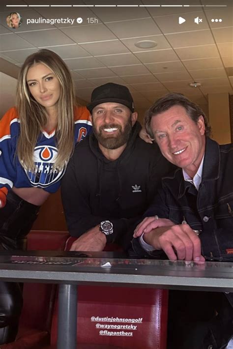Paulina Gretzky And Dustin Johnson Enjoy Nhl Date Night With Their Families
