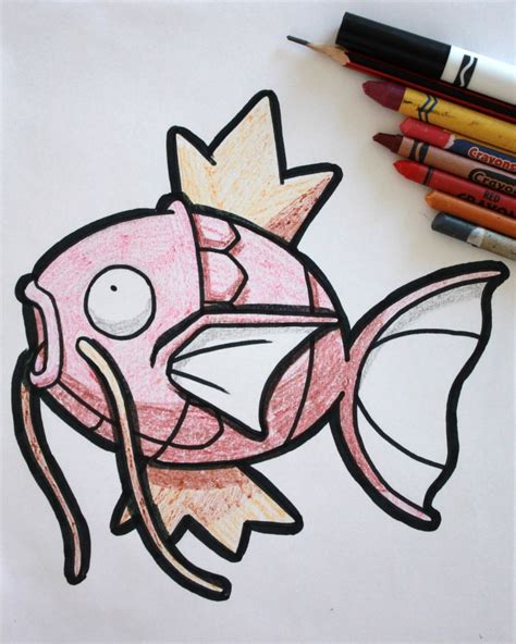 How To Draw Magikarp From Pokemon Draw With Richie