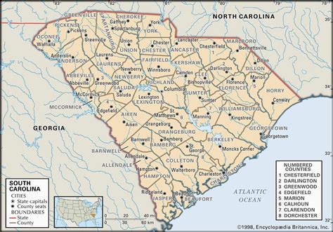 Map Of North Carolina And Surrounding States Secretmuseum