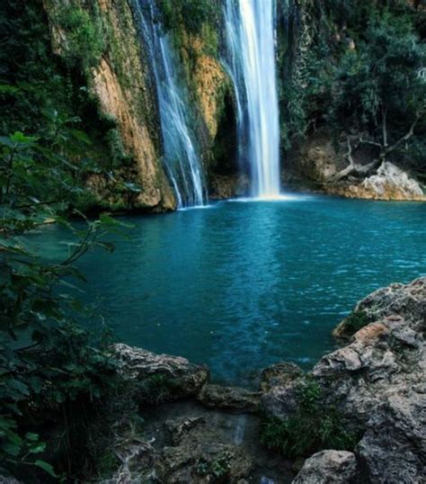 Turquoise Waterfall Beautiful Waterfalls Waterfall Favorite Places