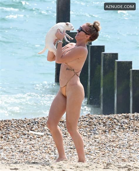 Aisleyne Horgan Wallace Enjoys A Day Out At The Beach In Bournemouth Aznude