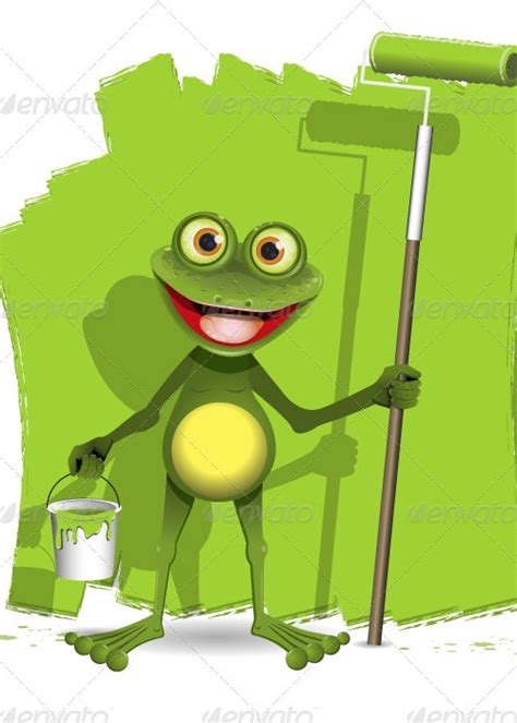 Frog Painter By Brux Graphicriver