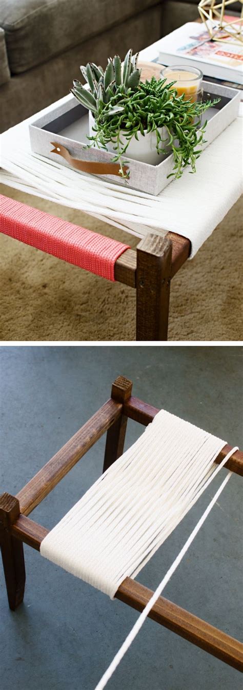 Check Out The Tutorial On How To Make A Diy Woven Bench Diy Bench