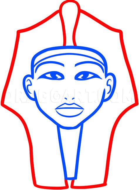 How To Draw King Tut Step By Step At Drawing Tutorials