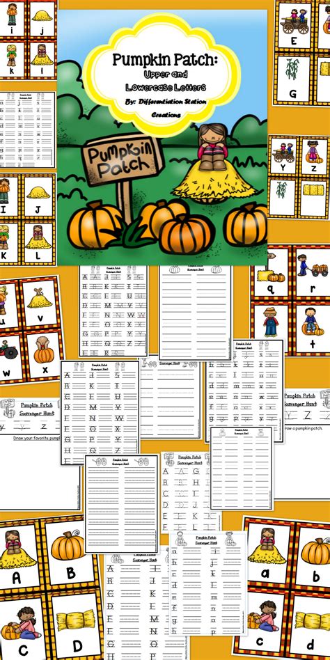 Pumpkin Patch Alphabet Scavenger Hunt Upper And Lowercase Letters
