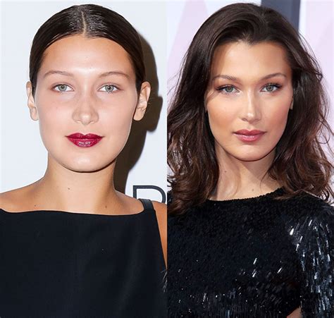 did bella hadid get plastic surgery she denies nose job and fillers hollywood life