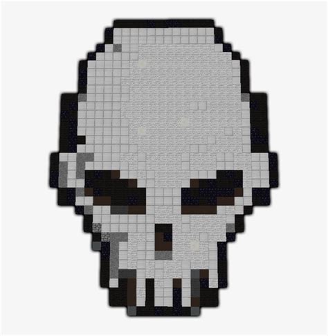Skull Pixel Art Minecraft Skull Pixel Art Small 590x760 Png