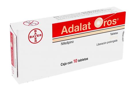 Precio Adalat Oros 60 Mg Con 10 Tabletas Farmalisto MX