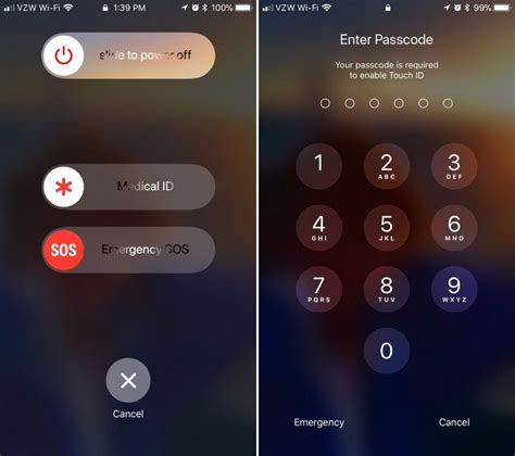 ios 11 s sos feature allows you to temporarily disable touch id and require passcode