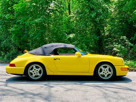 Dt 15k Mile 1994 Porsche 964 Speedster Pts Fly Yellow Pcarmarket