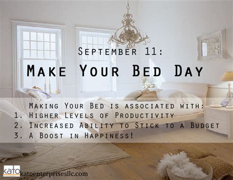 Today Is Make Your Bed Day Were Not Kidding As An Added Benefit Of