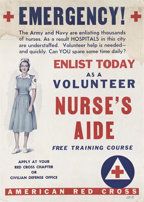 ‎red Cross Volunteer Nurses Poster Uwdc Uw Madison Libraries