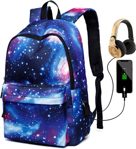 Deeumy Large Capacity Galaxy Backpack School Bag Laptop Backpack With