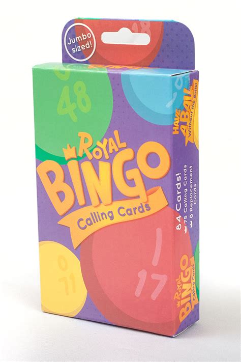 Jumbo Easy Read Bingo Calling Cards Allied Bingo