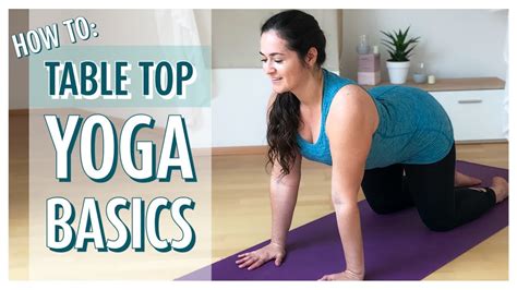How To Do Table Top Pose Yoga Tutorial Yoga Basics Youtube