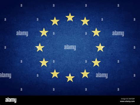 Grunge Flag Of Europe Stock Photo Alamy