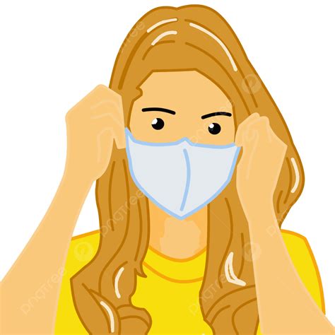 Gambar Ayo Pakai Masker Virus Sehat Kesehatan PNG Transparan Clipart