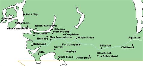 The official tourist information site calls the area vancouver, coast and mountains. British Columbia Map