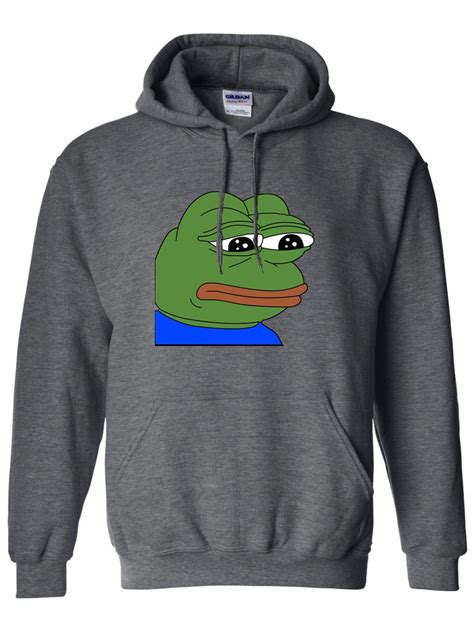 Pepe Sad Frog Hoodie Adult And Children Sizes By Frantasticbuttons