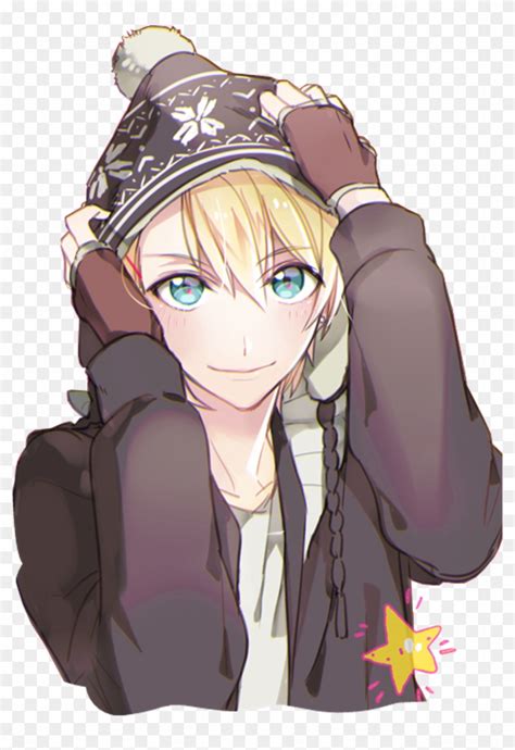 Animeboy Sticker Blonde Cute Anime Boy Hd Png Download 1024x1444