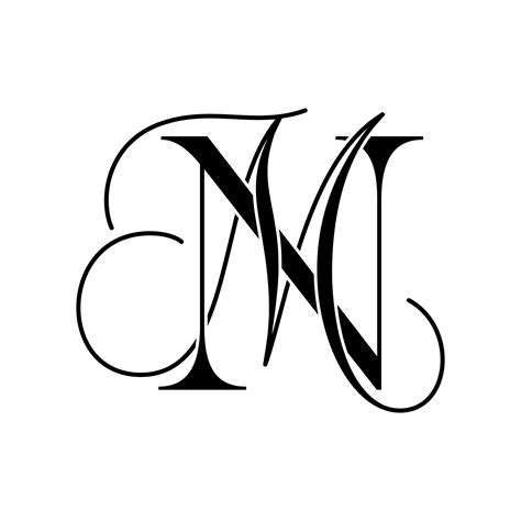 Personal Logo Initials Logo Of Initials Monogram Logo Mn Etsy Uk