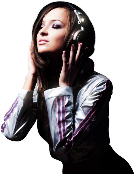 Cb E Girl With Headphones Psd Png Girl With Hot Sex Picture