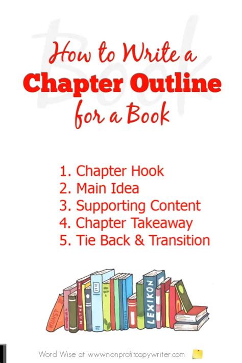 Create A Chapter Outline For Writing A Book Using This Template