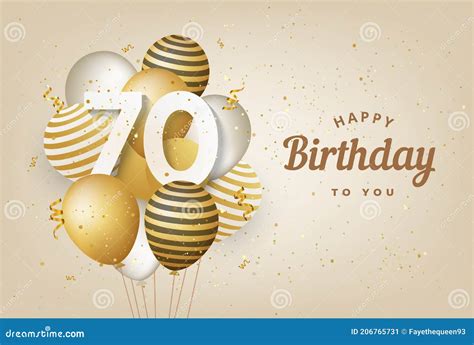 Glamorous Happy 70th Birthday Background Images And Videos For A