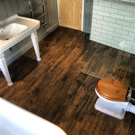 Simply Beautiful Wet Room With Traditional Style And Wood Effect Tiles