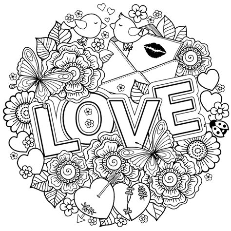 Pin By Evelyn Aitken On 7 Coloring Books Love Coloring Pages Valentine Coloring Pages