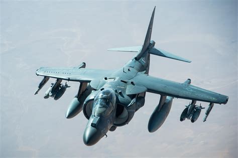 Marine Corps Av 8b Harrier During A Mission In Support Of Combined