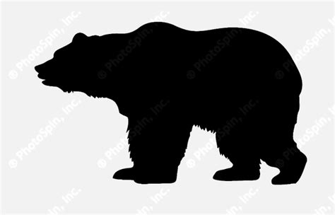 Bear Silhouette Vector At Collection Of Bear