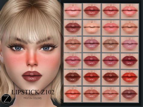 Lipstick Z102 By Zenx At Tsr Sims 4 Updates