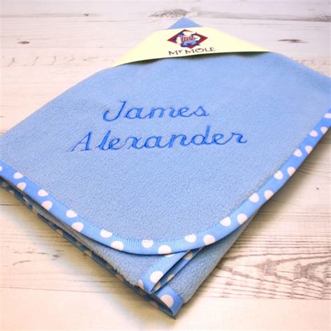 Shop for fleece blankets online at target. Personalised Spotty Trim Blanket By Mr Mole Blankets ...