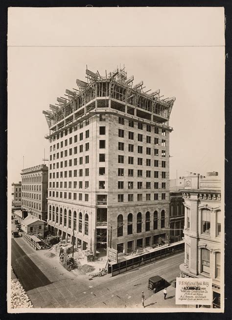 Photograph Of United States National Bank Building Construction The