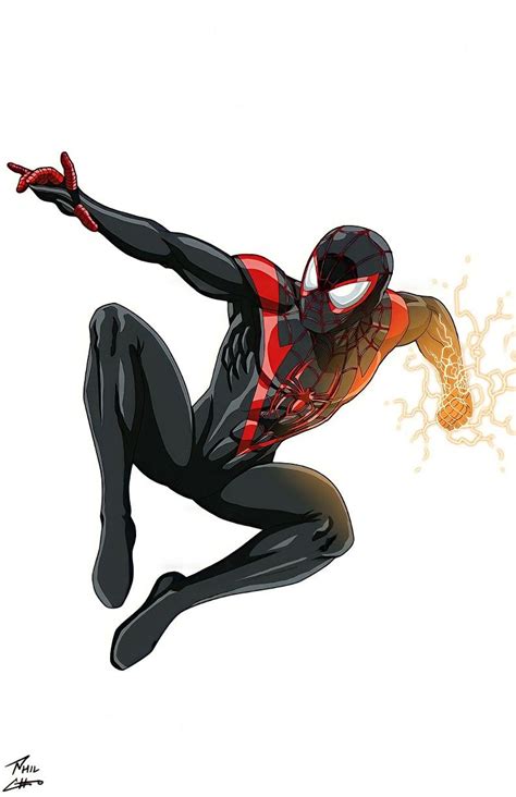 Spiderman Miles Morales Commissionphil Cho Marvel Spiderman Art