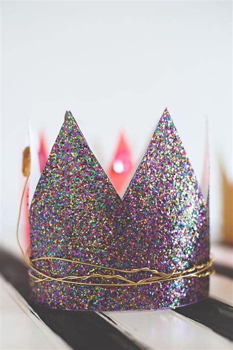 Glitter Twist Birthday Crowns A Subtle Revelry Birthday Crown Diy