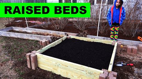 Raised garden beds are great for growing small plots of veggies and flowers. Building a raised garden bed - YouTube