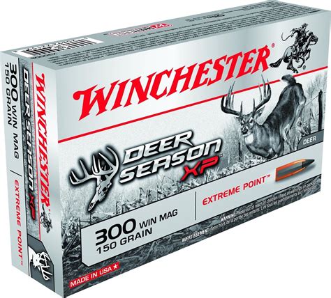 Winchester Deer Season Xp Rifle Ammo 300 Win Mag 150gr Extreme