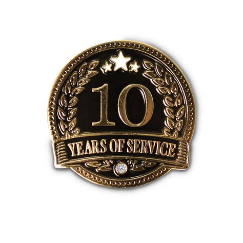 Lapel Pins By Successories 10 Years Of Service Lapel Pin
