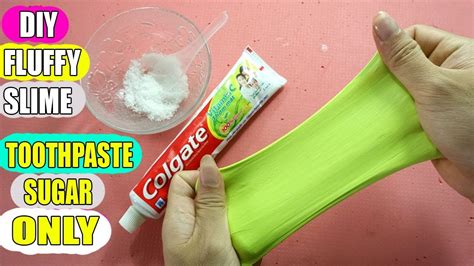 How To Make Slime With Toothpaste Sugar And Water Only Easy Diy